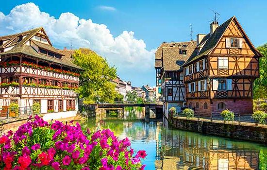 France Strasbourg Timbered Houses